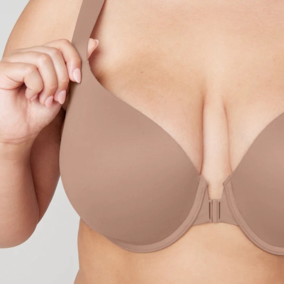 Spanx Bra-llelujah Lightly Lined Full Coverage Bra 38DD Cafe Au Lait EUC - Picture 11 of 12